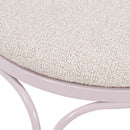 Erica Pink Wrought Iron Outdoor Chair