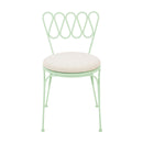 Erica Mint Green Wrought Iron Outdoor Chair
