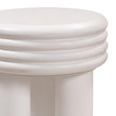 Delta Ivory Concrete Side Table - UK