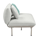 Katti Light Grey Outdoor Loveseat