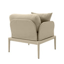 Kapri Taupe Modular Outdoor LAF Corner Seat