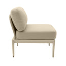 Kapri Taupe Modular Outdoor Armless Chair
