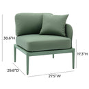 Kapri Moss Green Modular Outdoor RAF Corner Seat