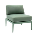 Kapri Moss Green Modular Outdoor Armless Chair