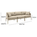 Kapri Taupe Modular Outdoor Sofa