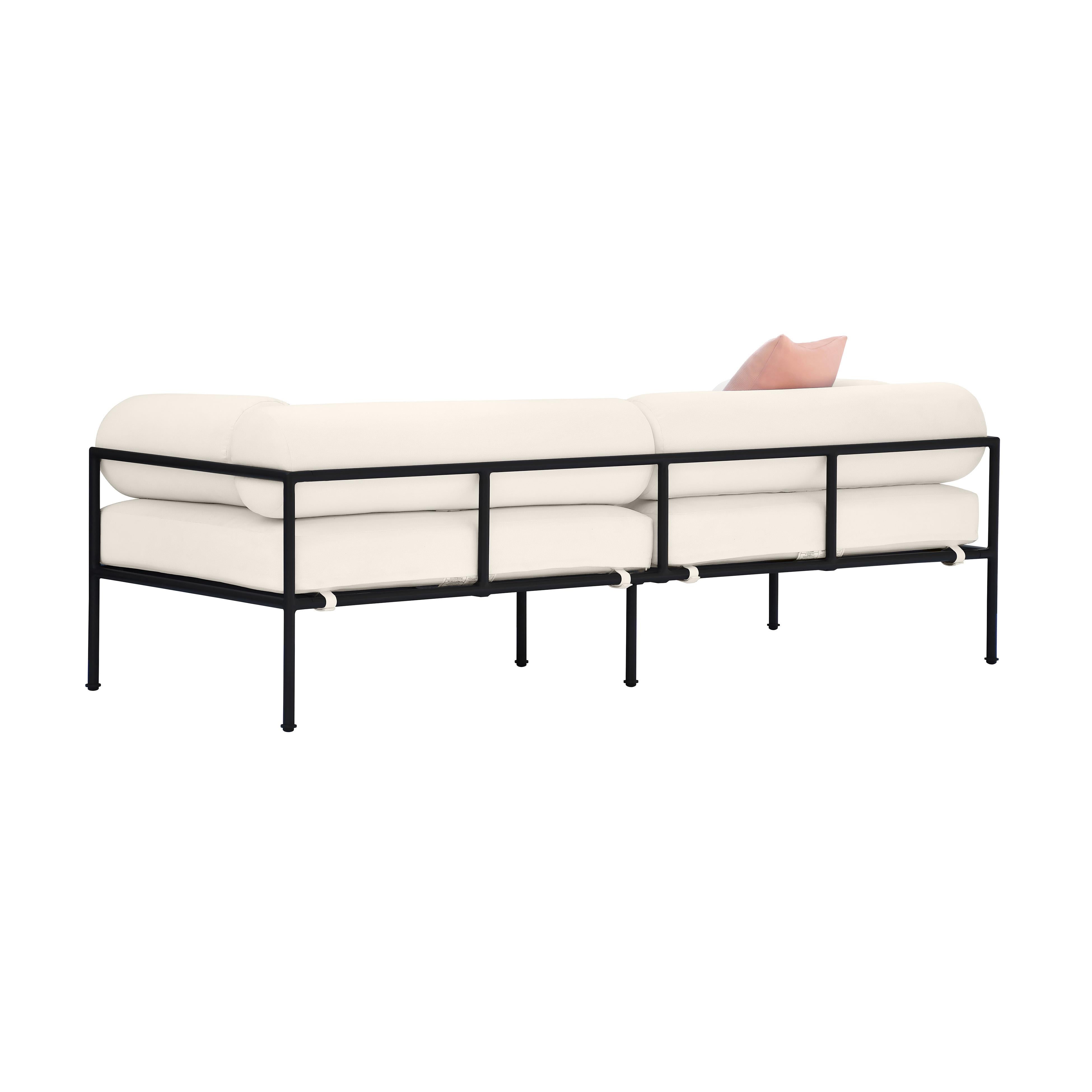 Vera Cream Performance Fabric Outdoor Sofa