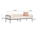 Vera Cream Performance Fabric Outdoor Sofa