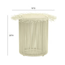 Rafa Cream Outdoor Side Table