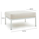 Dunes Cream Outdoor Ottoman