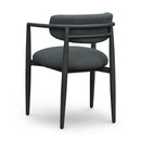 Annika Black Textured Outdoor Dining Arm Chair