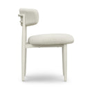 Annika Cream Textured Outdoor Dining Side Chair