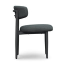 Annika Black Textured Outdoor Dining Side Chair