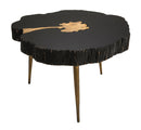 Timber Black and Brass Coffee Table