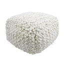 Cathy Cream Woven Pouf