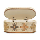 Olivier Cotton Oval Storage Ottoman