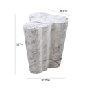 Slab Marble Tall Side Table