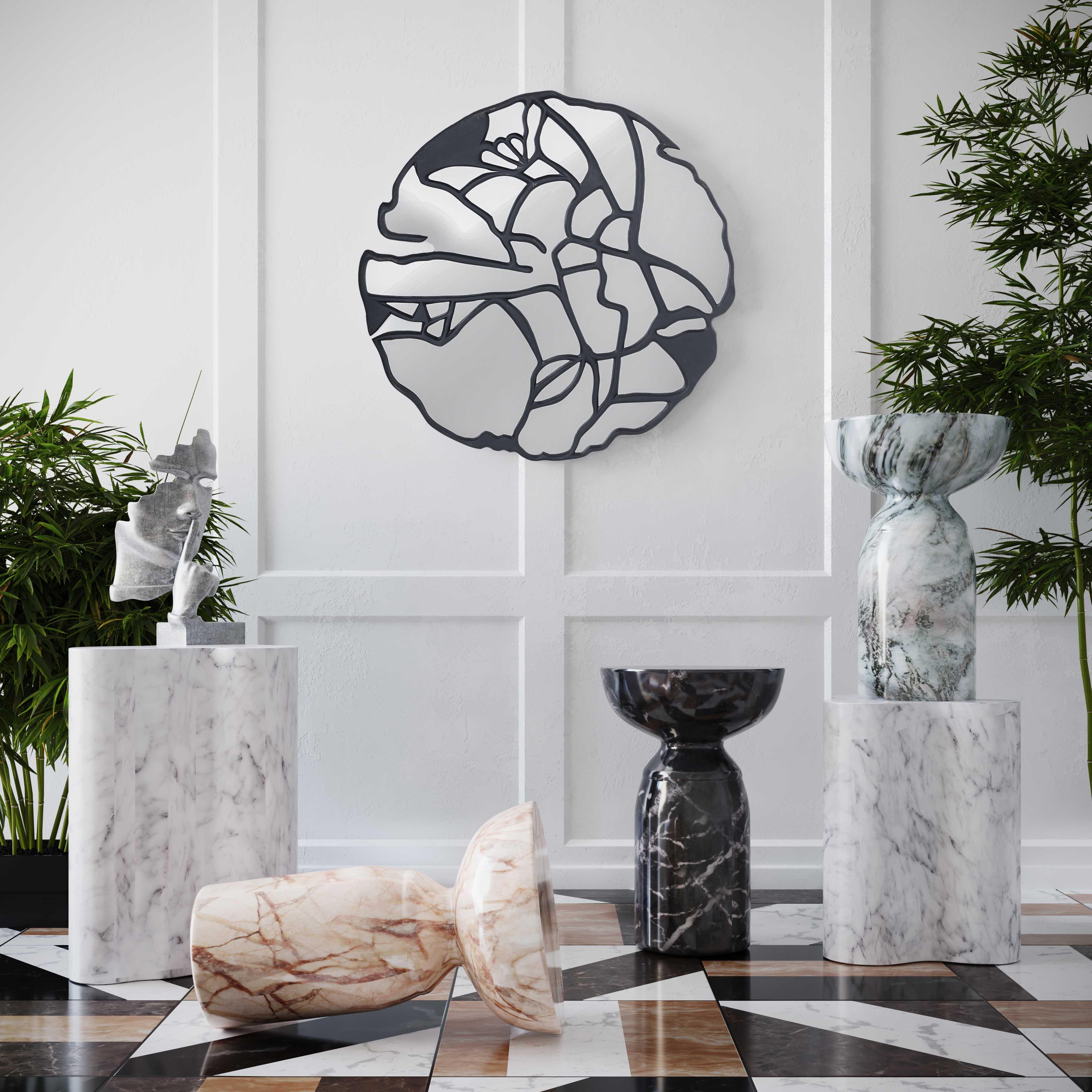 Rue Sunset Marble Side Table - UK