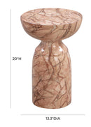 Rue Sunset Marble Side Table - UK