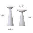 Gianna Concrete Accent Tables - Set of 2 - UK