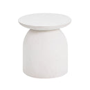 Aloe White Concrete Side Table - UK