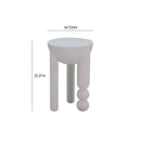 Morse White Wooden Accent Table