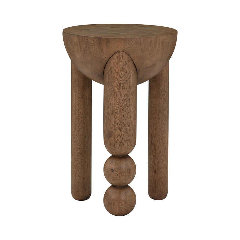 Morse Cognac Wooden Accent Table - UK
