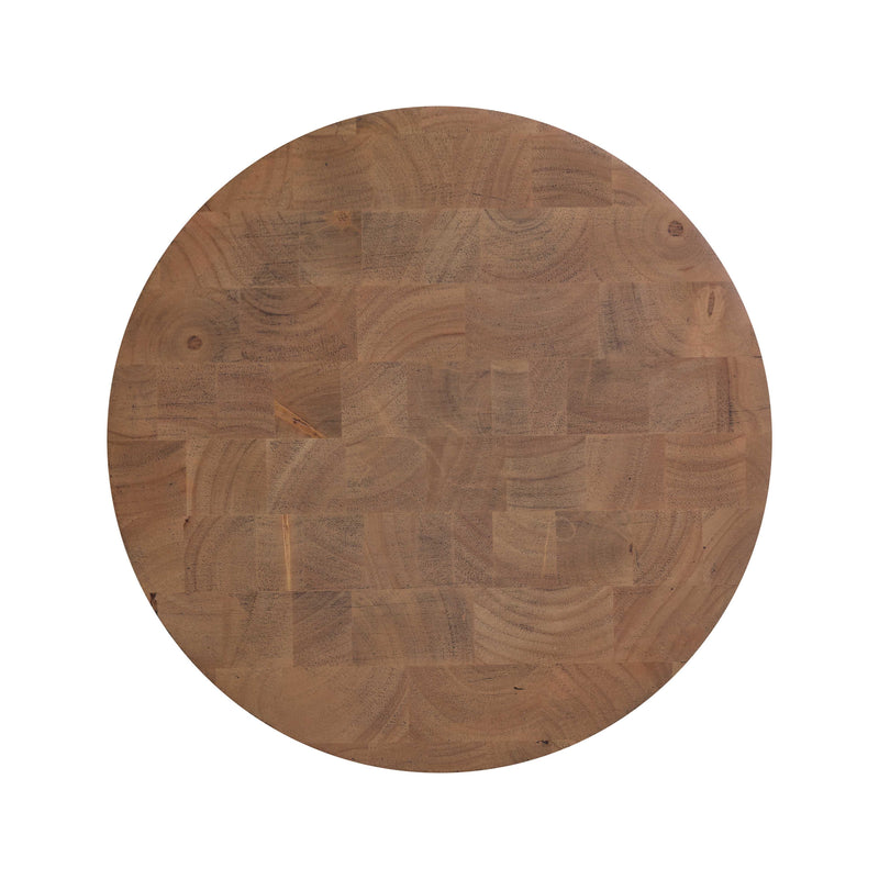 Morse Cognac Wooden Accent Table - UK