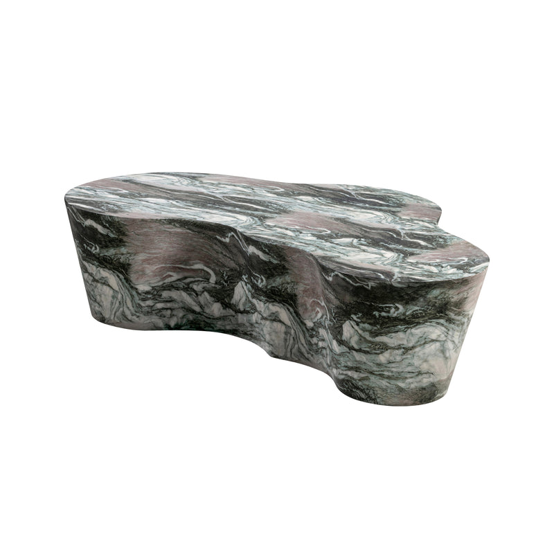 Slab Grey/Blush Faux Marble Coffee Table - UK