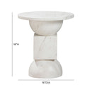 Chip Marble Print Indoor / Outdoor Side Table - UK