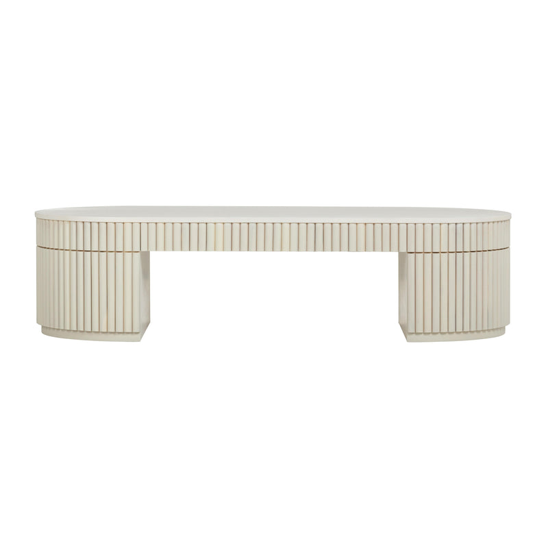 Bella Cream Oval Coffee Table