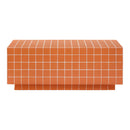Mixie Brick Orange Tile Indoor / Outdoor Coffee Table