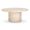 Blossom Washed Travertine Finish Indoor/Outdoor Coffee Table