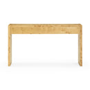 Brandyss Natural Burl Console Table
