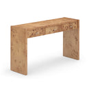 Brandyss Honey Burl Console Table