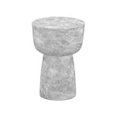 Charra Grey Faux Marble Indoor/Outdoor Side Table