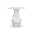 Esme Faux Marble Round Side Table