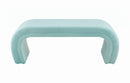 Kenya Bright Blue Velvet Bench