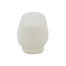 Mara Cream Vegan Shearling Ottoman