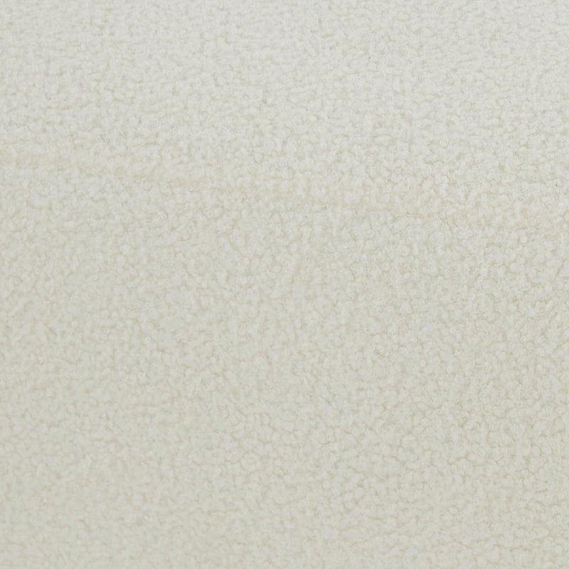 Mara Cream Vegan Shearling Ottoman