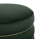 Lakka Green Velvet Ottoman
