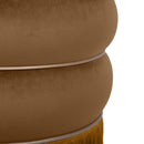 Lakka Chocolate Velvet Ottoman