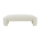 Toledo Cream Velvet Bench