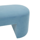 Elena Light Blue Velvet Bench