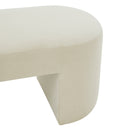 Elena Cream Velvet Bench