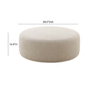 Broohah Beige Linen Ottoman - UK