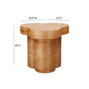 Dora Natural Oak Side Table