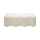 Archie Upholstered Bench in Cream Linen - UK