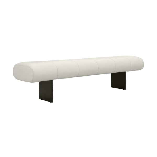 Karol Cream Performance Vegan Leather Bench - UK