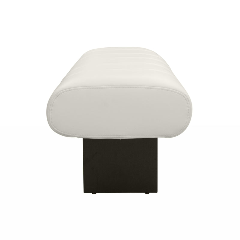 Karol Cream Performance Vegan Leather Bench - UK