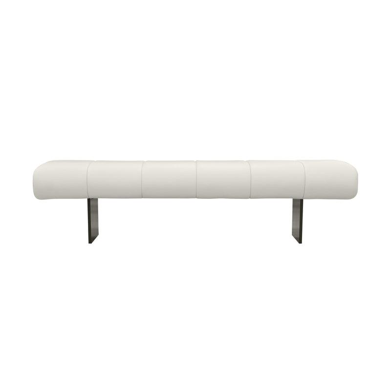 Karol Cream Performance Vegan Leather Bench